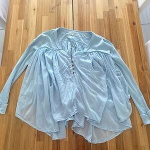 We The Free Light Blue Tunic Top